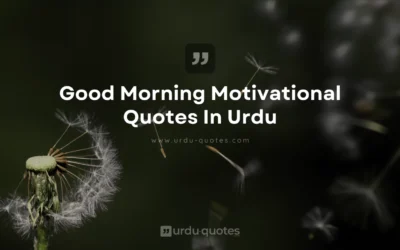 Good Morning Quotes in Urdu