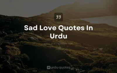 Sad Love Quotes in Urdu: Heartfelt Expressions of Heartbreak